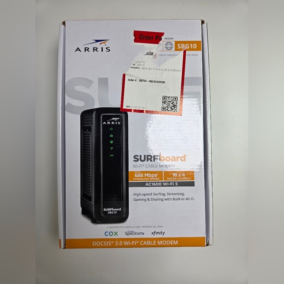 Arris Other - ARRIS Surfboard SBG10 Wifi Cable Modem - Box Opened - Unused